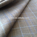 Italian suit merino wool bespoke plaid fabric